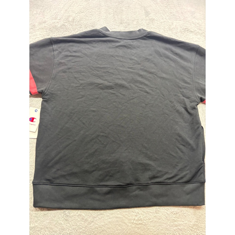 Champion San Francisco 49ers Mens V-Neck Sweatshirt Black Red XL NWT NFL Pockets - Picture 5 of 5
